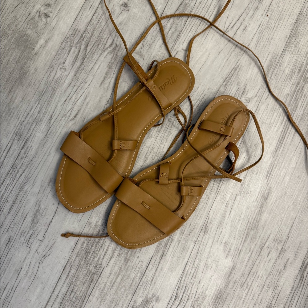 MADEWELL Tan Strappy Sandals